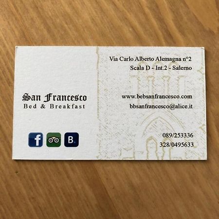 Bed & Breakfast San Francesco Σαλέρνο Εξωτερικό φωτογραφία